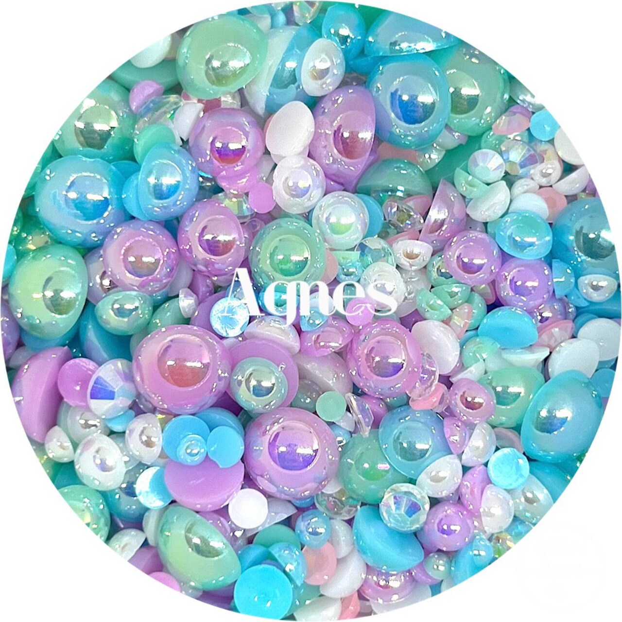 Flatback Pearl & Rhinestone Mix - Agnes by Glitter Heart Co.™